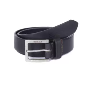 Barbour Pull Up Leather Belt Black Large