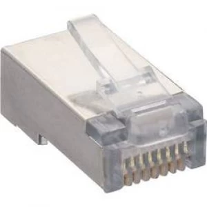 Lumberg P 129 S Modular Plug 8p8c RJ45 Plug straight Transparent