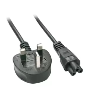 Lindy 2m UK to IEC C5 Mains Cable