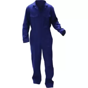 Warrior Mens Stud Front Coverall (XXL/R) (Navy) - Navy
