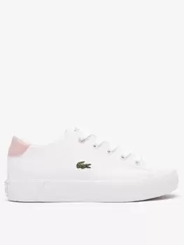 Lacoste Gripshot 0121 Trainer, Pink, Size 12 Younger