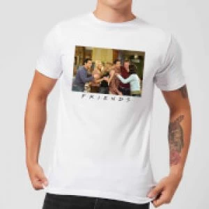 Friends Cast Shot Mens T-Shirt - White - L