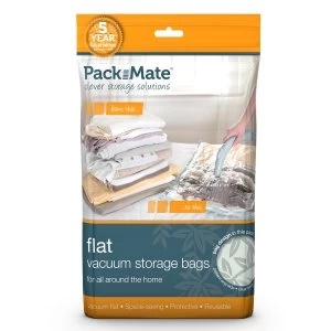 Packmate Large Flat Vacuum Storage Bag and Medium Travel Vacuum Bag - Pack of 2