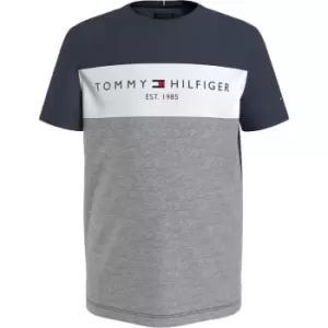 Tommy Hilfiger Essential Colour Block T Shirt - Grey