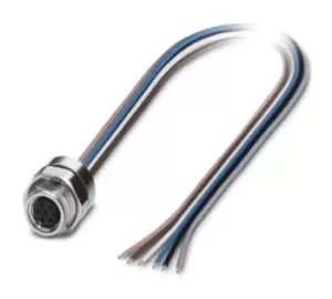 Phoenix Contact Sacc-Dsi-M 8Fs-6Con-M12/0,5 Sensor Cord, 6P, M8 Rcpt-Free End, 0.5M