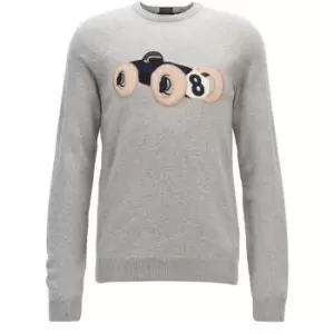 Boss Embroidered Sweatshirt - Grey