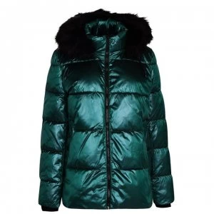 DKNY Short Puffer Jacket - Forest