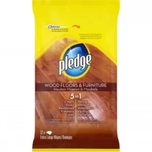 Pledge Wood Floors and Furniture Wipes 12 pack