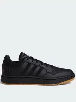 adidas Sportswear Mens Hoops 3.0 Trainers - Black, Size 6, Men