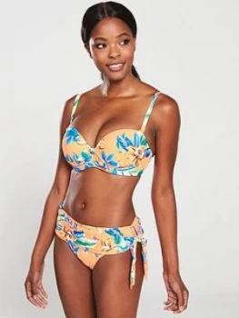 Pour Moi Heatwave Removable Straps Padded Bikini Top - Zest, Zest, Size 34F, Women