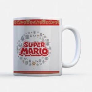 Nintendo Super Mario Wreath Logo Mug