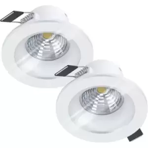 2 PACK Wall & Ceiling Flush Downlight White Recessed Spotlight 6W LED