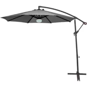 Groundlevel Bluetooth Banana Parasol - Grey