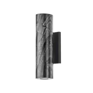 Predock 2 Light Wall Sconce Black Brass