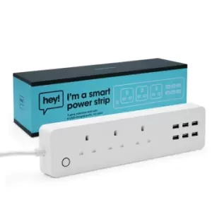 Hey! Hey Smart - Smart Power Bar White