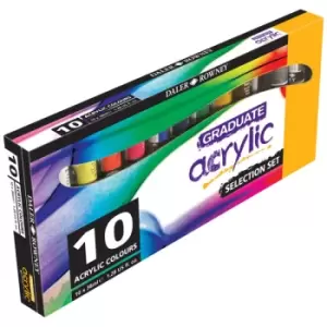 Daler Rowney Graduate Acrylic Paint Introduction Set 10 x 38ml