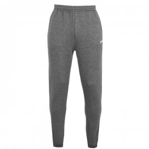 Slazenger Cuffed Fleece Jogging Pants Mens - Charcoal Marl