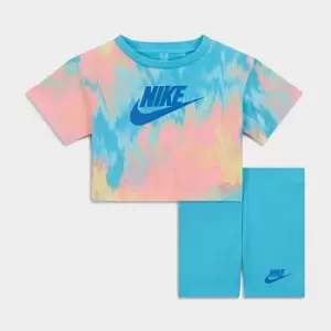 Girls' Infant Nike Boxy T-Shirt and Bike Shorts Set