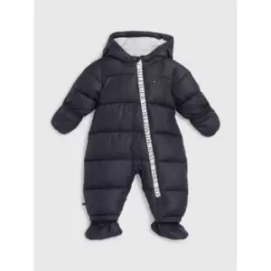 Tommy Hilfiger Baby Branded Zip Skiisuit - Blue