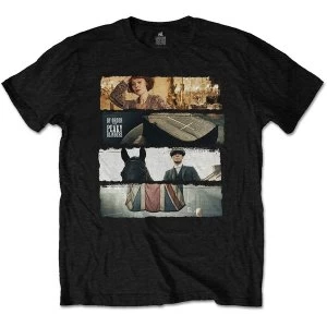 Peaky Blinders - Slices Unisex Medium T-Shirt - Black