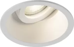 KnightsBridge Dipa Single Tilt Round Anti-Glare Downlight White