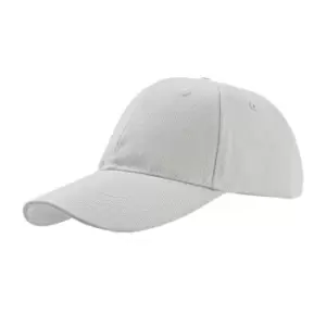 Atlantis Liberty Six Buckle Brushed Cotton 6 Panel Cap (One Size) (White)