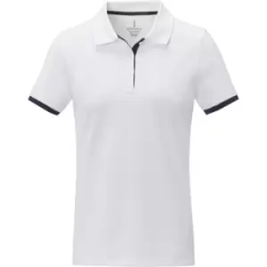 Elevate Womens/Ladies Morgan Short-Sleeved Polo Shirt (M) (White)