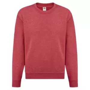 Fruit of the Loom Kids/Childrens Classic Drop Shoulder Sweatshirt (5-6 Years) (Heather Red)