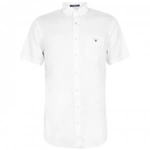 Gant Gant Short Sleeve Broadcloth Shirt - White110