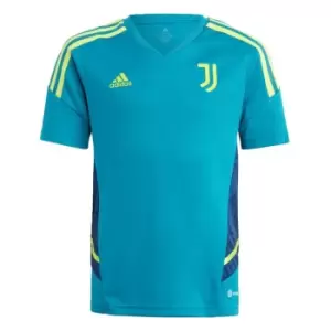 adidas Juventus Condivo 22 Training Jersey Kids - Blue