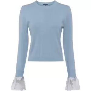 French Connection Mara Lace Mix Jumper - Blue