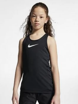 Nike Girls Tank, Black/White, Size XL, 13-15 Years, Women