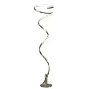 Built-in LED floor lamp Helix Antique brass 1 bulb 180cm