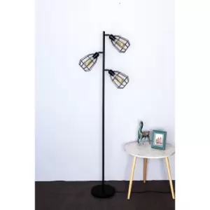 Harper Living Hector Black 3-Light Tree Floor Lamp