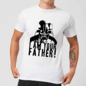 Star Wars Darth Vader I Am Your Father Confession Mens T-Shirt - White - XXL