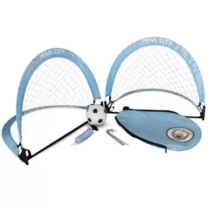 Manchester City FC Skill Goal Set (One Size) (Sky Blue)