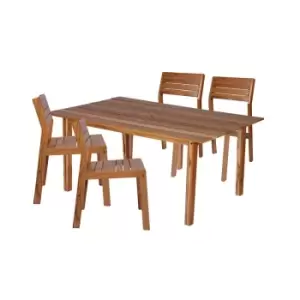 Tramontina Verona 5 Pcs. Dining Set - Brown