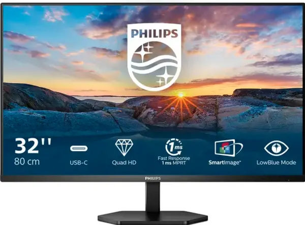 Philips 3000 Series 31.5" 32E1N3600LA/00 Quad HD LCD Monitor