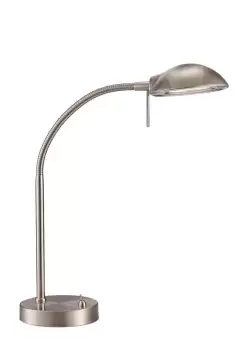 Bamberg Table Task Task Lamp 1 Light G9 Satin Nickel