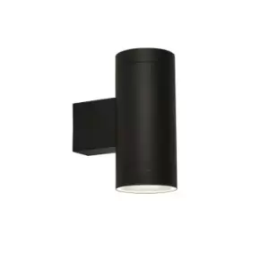 Light Outdoor Up Down Light With Dusk Till Dawn Sensor, Black