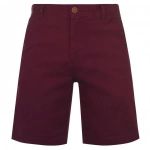 Howick Boston Chino Shorts - Burgundy