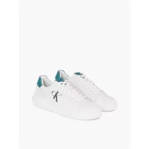 Calvin Klein Jeans Chunky Cupsole Laceup Lth Mix - White