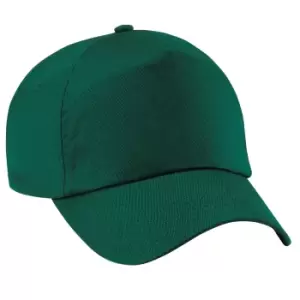 Beechfield Plain Unisex Junior Original 5 Panel Baseball Cap (One Size) (Bottle Green)