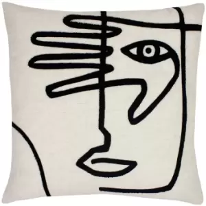 Mono Face Linen Cushion Linen