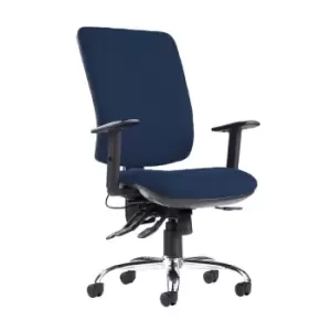 Dams MTO Senza Ergo 24HR Ergonomic Asynchro Task Chair - Curacao Blue