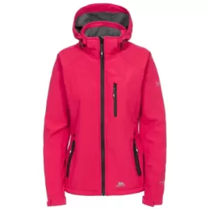 Trespass Womens/Ladies Bela II Waterproof Softshell Jacket (XXS) (Raspberry)