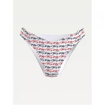 Tommy Bodywear Cheeky High Leg Bikini - Red/Navy