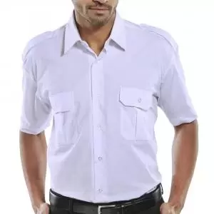 Pilot Shirt Short Sleeve White 16.5