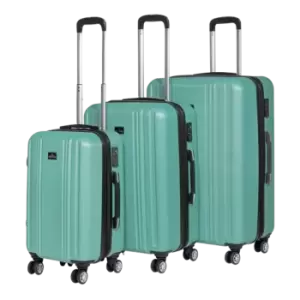 Dellonda DL126 Lightweight ABS Teal Suitcase