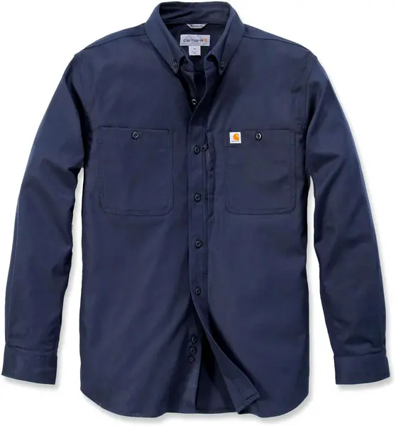 Carhartt Rugged Professional Work Long Sleeve Shirt, blue, Size XL